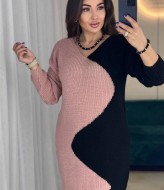 Вязаное короткое платье  IND-5062A600