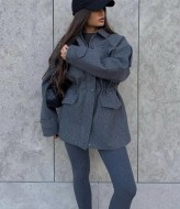 Полупальто кашемировое женское  ZIF-1466A1150