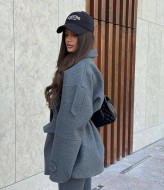 Полупальто кашемировое женское  ZIF-1466A1150