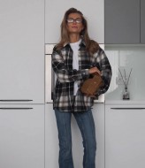 Рубашка клетчатая женская BLO-938A510