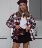 Рубашка клетчатая женская BLO-938A510