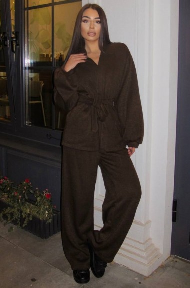 Брючный вязаный костюм  DN-269A1000