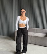 Теплые женские брюки на флисе  REM-111A390