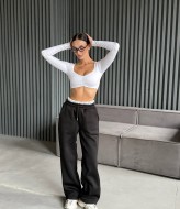 Теплые женские брюки на флисе  REM-111A390