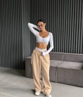 Теплые женские брюки на флисе  REM-111A390