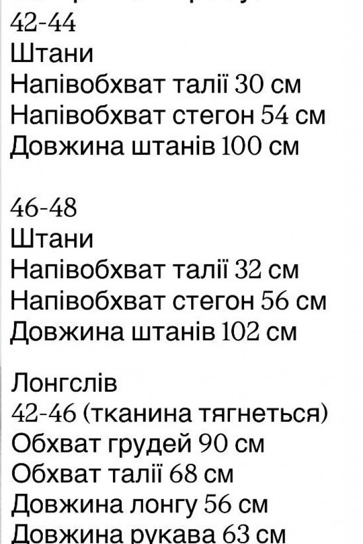 Костюм лонгслив и штаны  REM-240A580