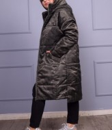 Теплая удлиненная женская куртка NJ-KR-400A1100
