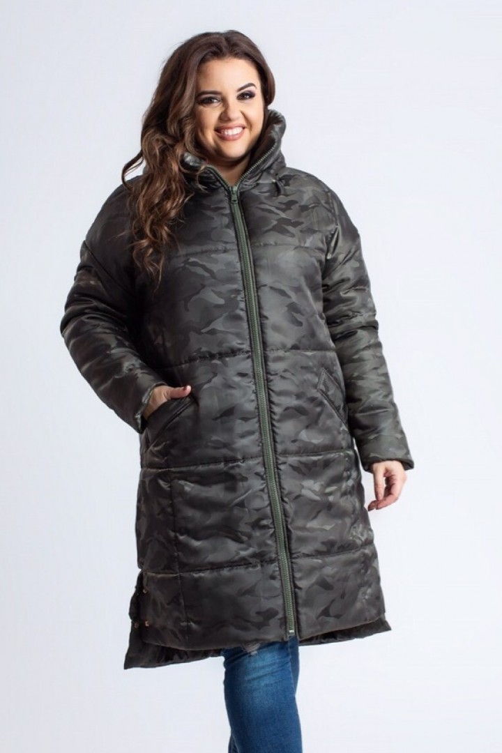 Теплая удлиненная женская куртка KR-400A40