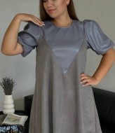 Комбинированное женское платье EST-5459A550