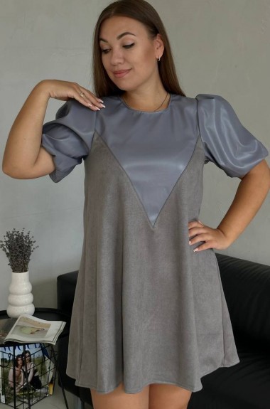 Комбинированное платье EST-5459A550