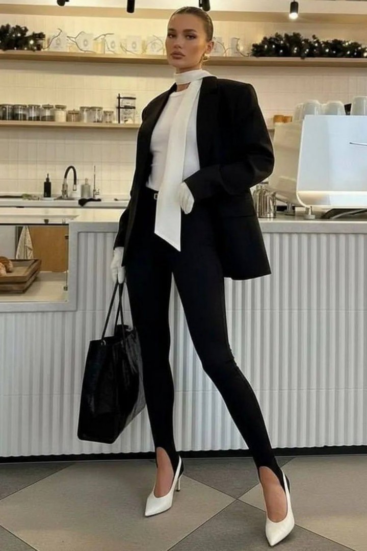 Леггинсы с штрибками IMMA-433A360