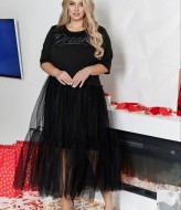 Платье с фатином VOJ-1053A700