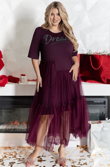 Платье с фатином VOJ-1053A700