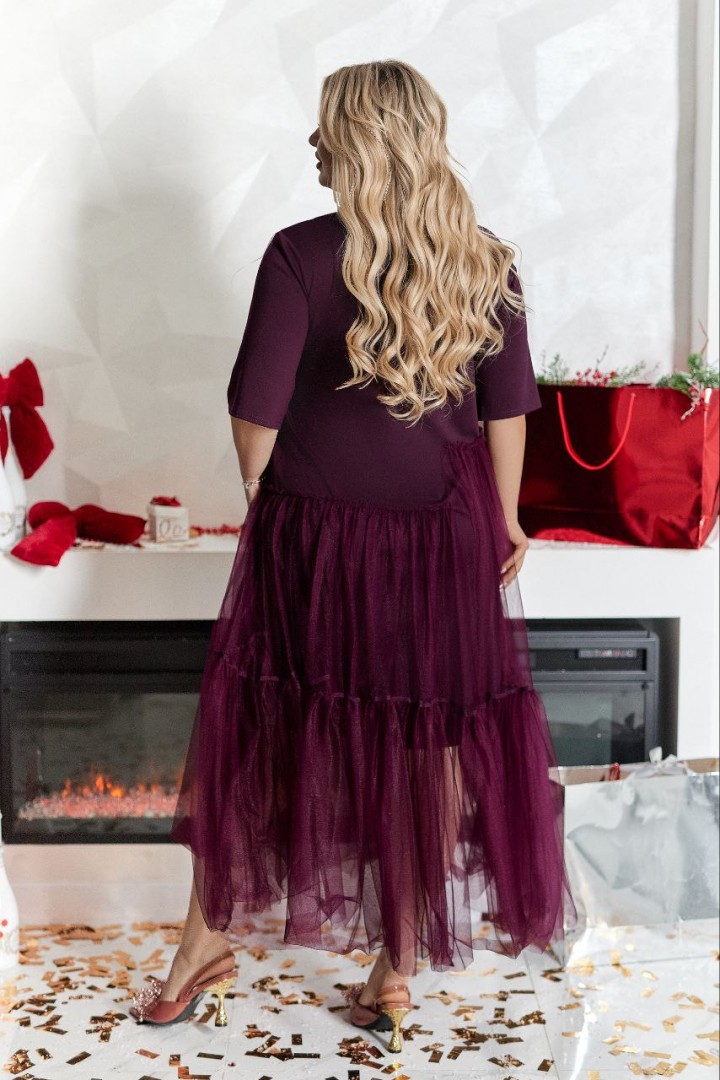 Платье с фатином VOJ-1053A700