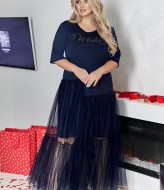 Платье с фатином VOJ-1053A700