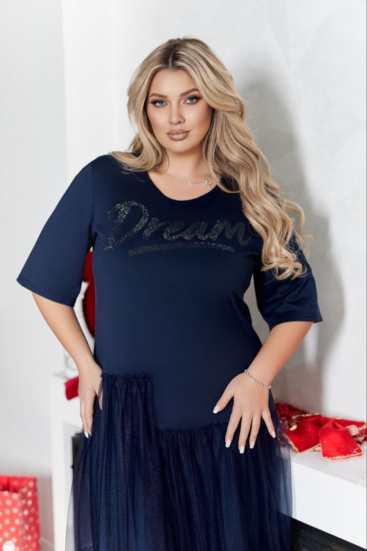 Платье с фатином VOJ-1053A700