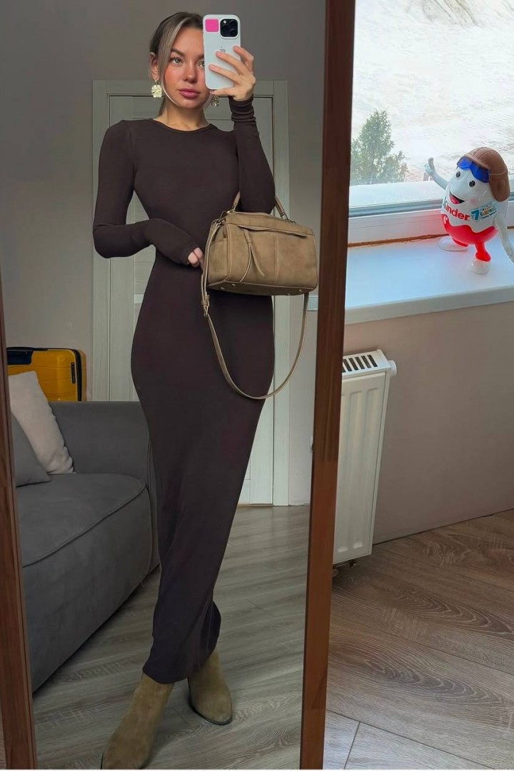 Базовое платье макси DMP-R1454A300