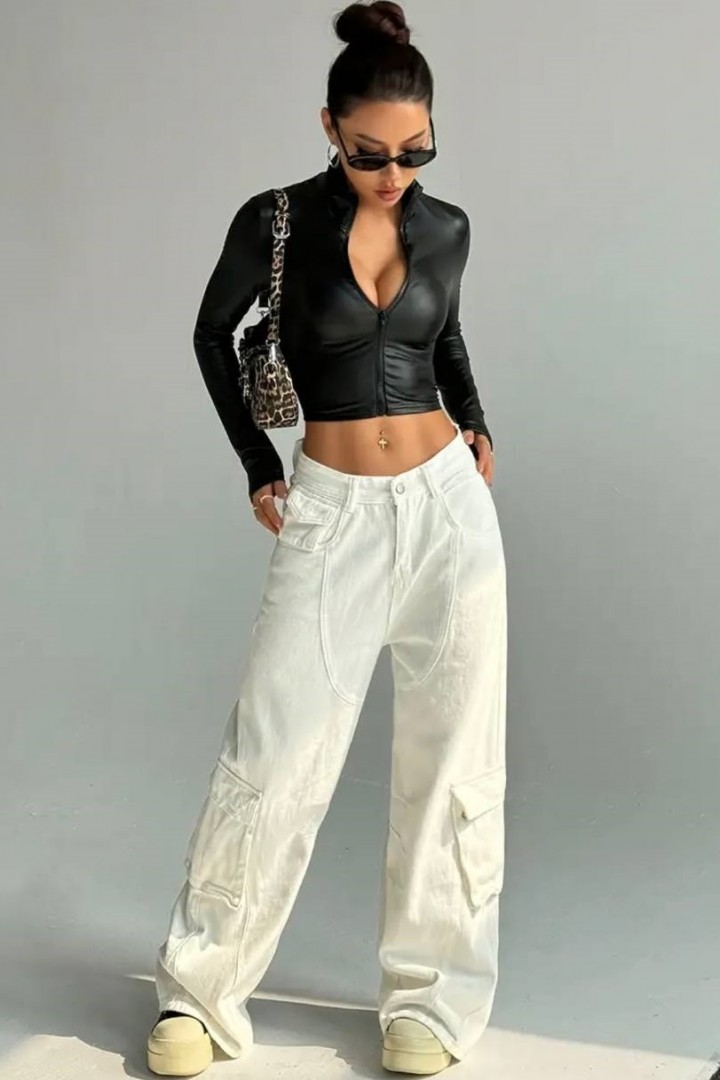 Топ из экокожи DMP-R1874A300