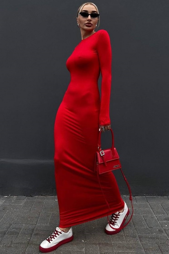 Базовое платье макси DMP-R1454A300