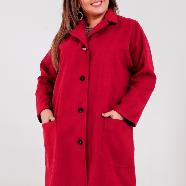 Кашемировое пальто с воротником женское SIM-S8266A26