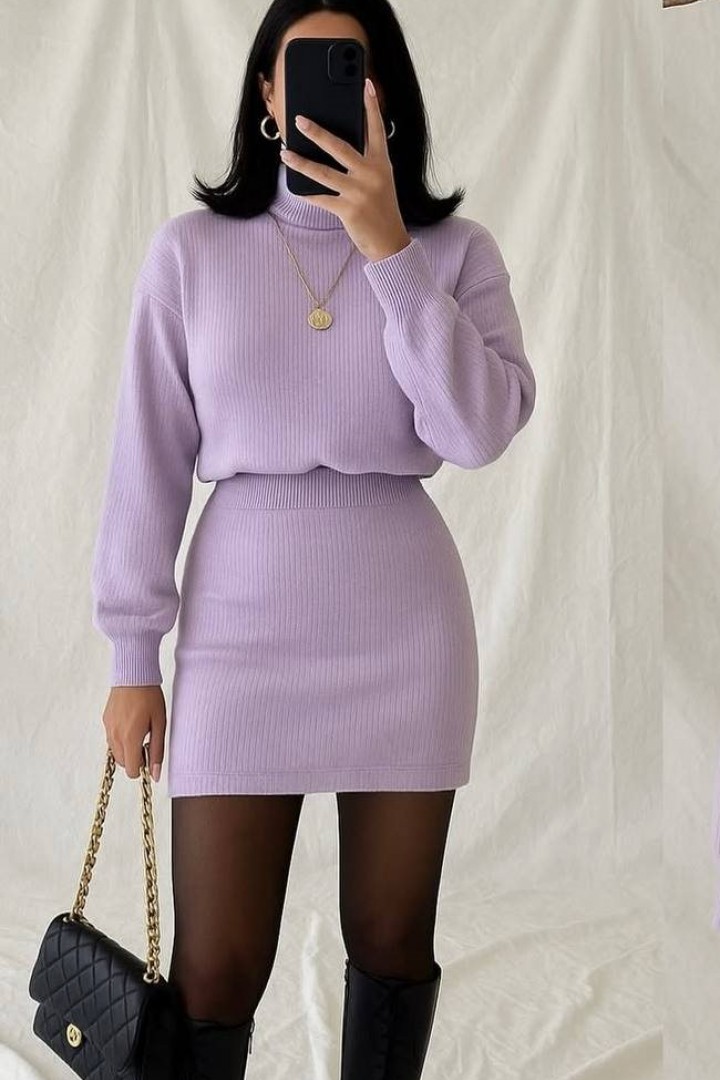 Елегантна трикотажна сукня DMP-A7204A380