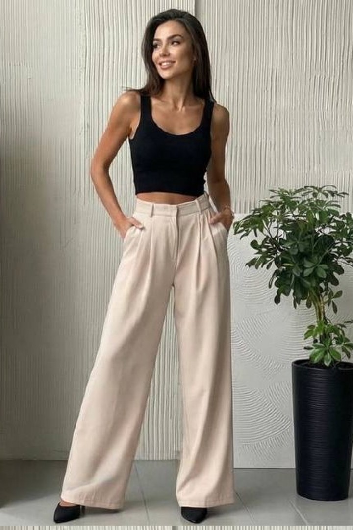 Стильні широкі штани IO-645A420