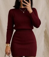 Елегантна трикотажна сукня DMP-A7204A380