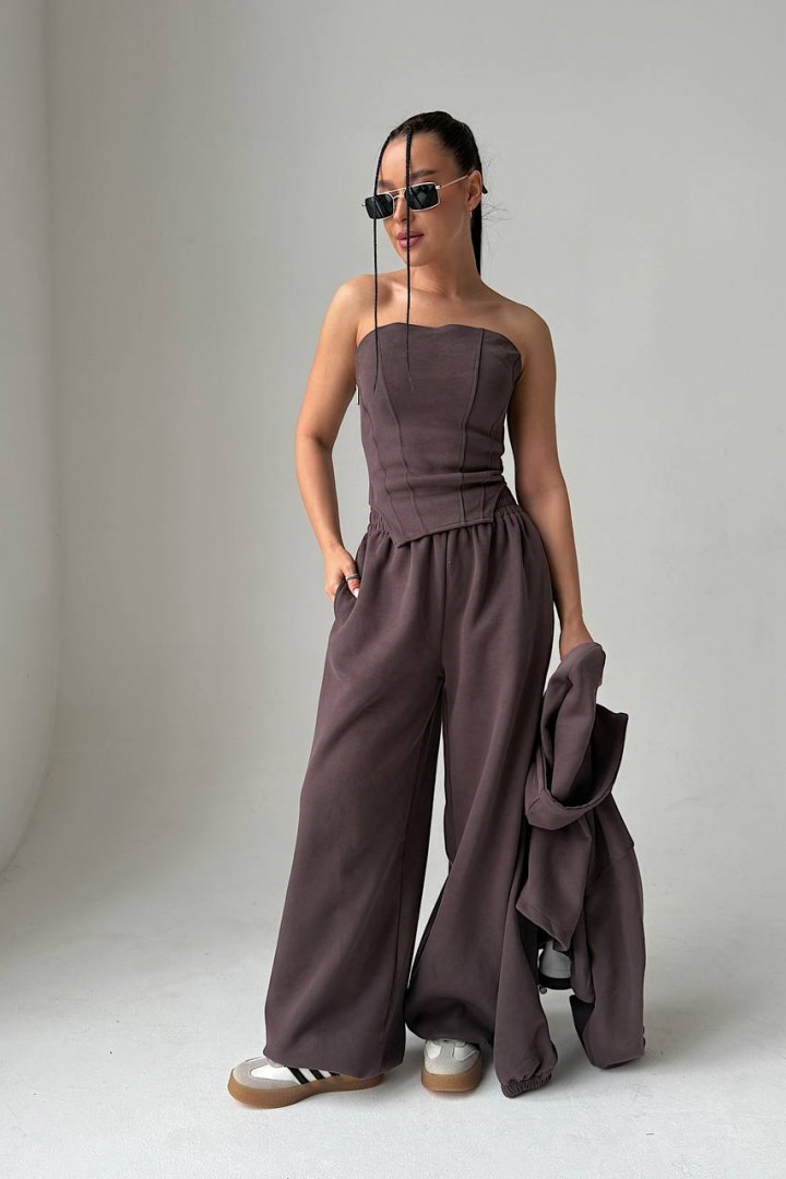 Костюм 3-ка брюки, кофта, корсет VOL-814A750