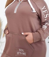 Платье худи с капюшоном длинное MOV-5015A820