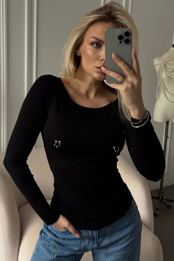 Лонгслив с пирсингом IN-2081A550