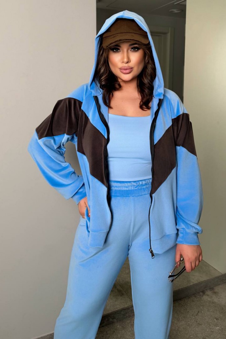 Женский спортивный костюм велюровый  LZ-M1239A700