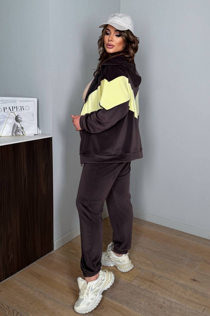 Женский спортивный костюм велюровый  LZ-M1239A700