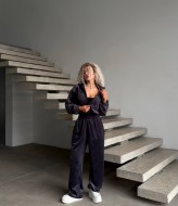 Велюровый комбинезон EST-8019A630