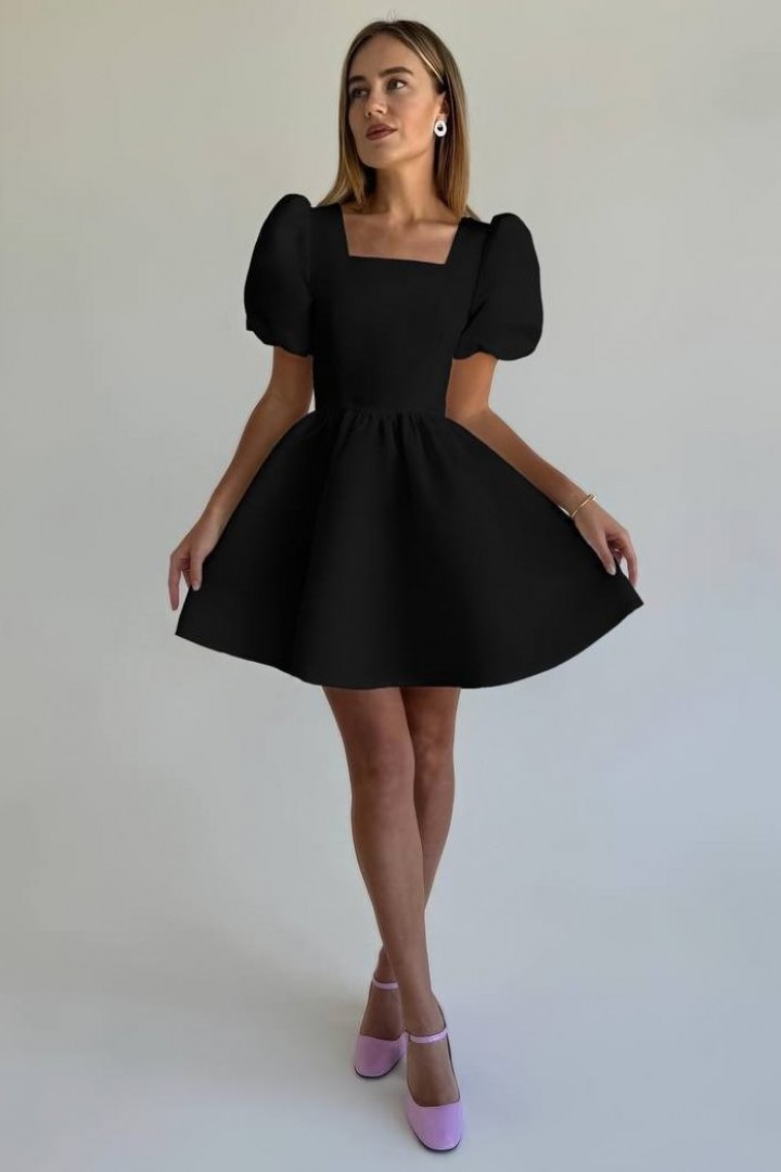 Лаконичное платье с рукавами фонарик INNA-731A470