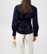 Рубашка с корсетной шнуровкой на спине INNA-589A450