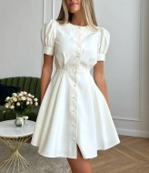 Утонченное платье с жемчужными пуговицами INNA-550A480