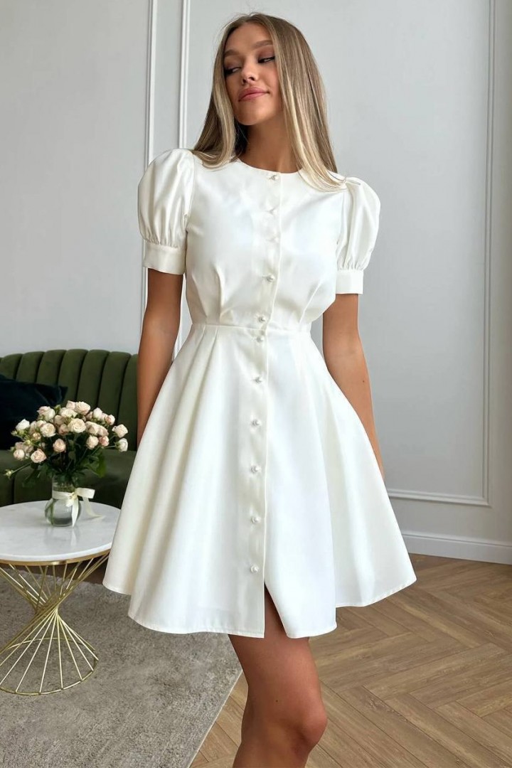 Утонченное платье с жемчужными пуговицами INNA-550A480