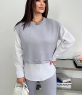 Костюм тройка рубашка, брюки и жилет LOU-1327A920