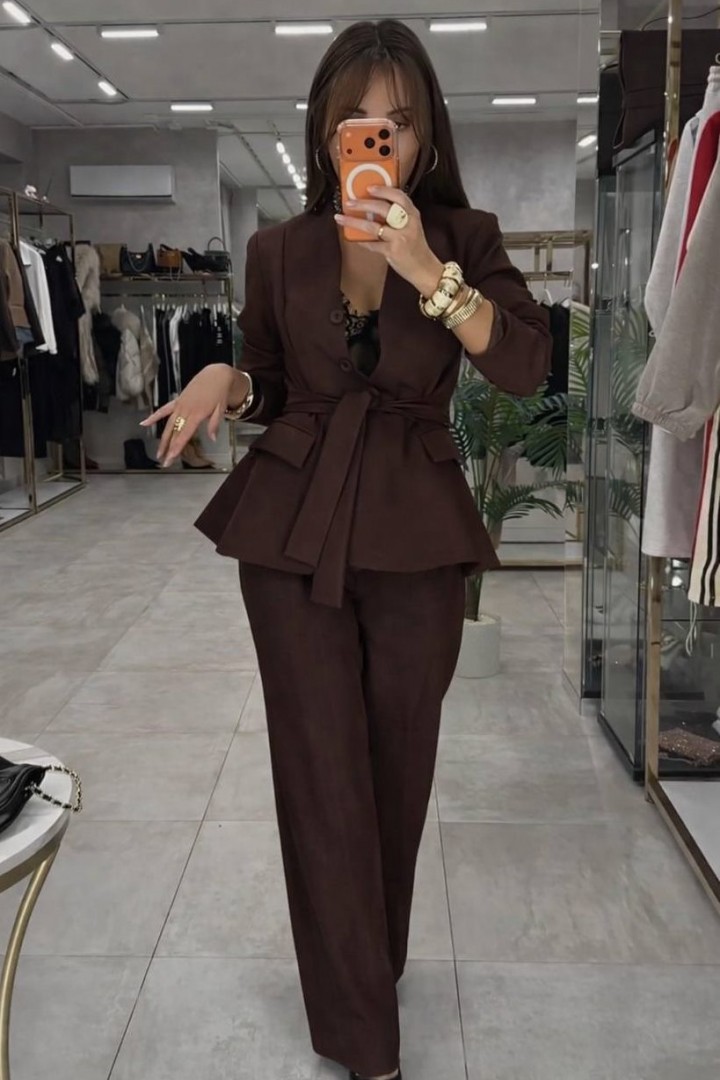 Нарядный брючный костюм LOU-1382A950