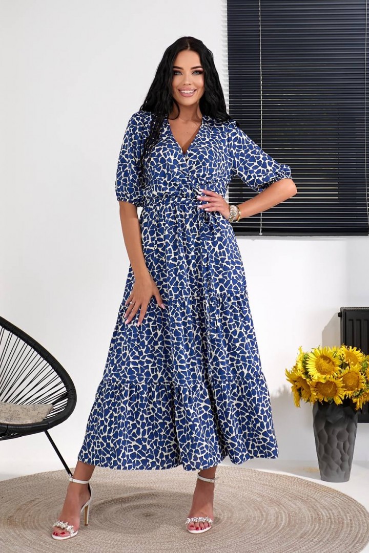 Платье с имитацией запаха MIK-1620A370