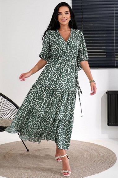 Платье с имитацией запаха MIK-1620A370 Платье с имитацией запаха MIK-1620A370