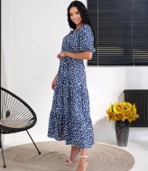 Платье с имитацией запаха MIK-1620A370