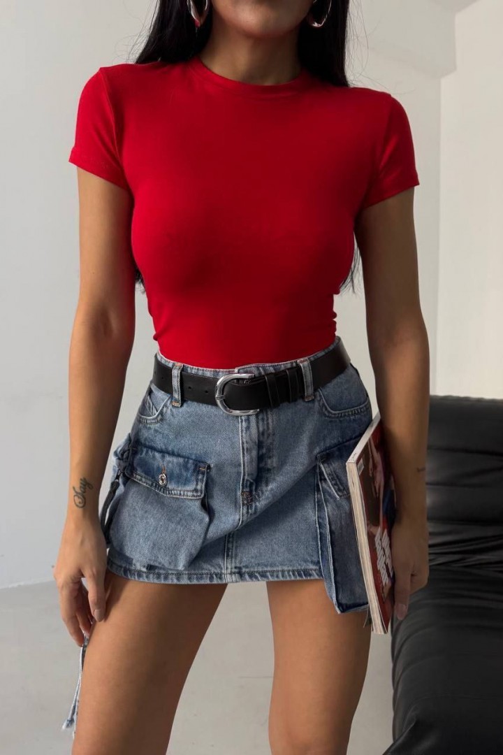 Однотонная футболка MIK-4207A159