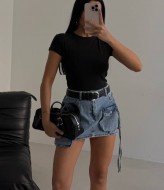 Однотонная футболка MIK-4207A159