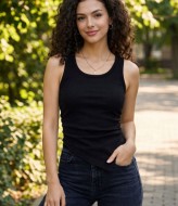 Стильная майка с асимметрией MIK-3102A190