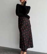 Шелковая юбка миди MIK-8067A430