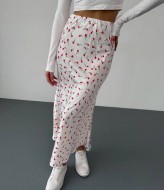 Шелковая юбка миди MIK-8067A430