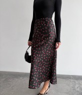 Шелковая юбка миди MIK-8067A430