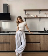 Спортивные штаны женские широкие  VSH-155A620