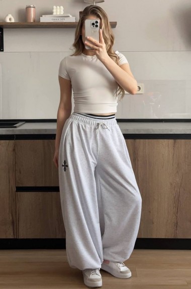 Спортивные штаны женские широкие  VSH-155A620